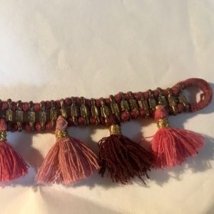 Multicolor Vibtage Moroccan Inspired Tassel Bracel